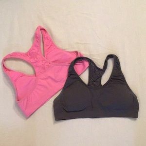 Pack of 2 gently used girls sports bras